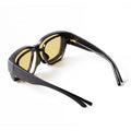 STYZ2020M Women Men Eyeglasses Matte Black Glasses Frame Vision Sunglasses Polarized Night Driving Fit Over Glasses
