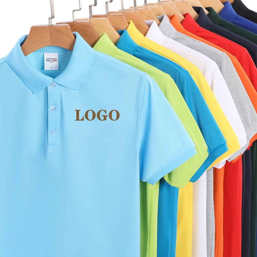 Sublimation Blank Polo Shirts for Men Custom Polo Shirts Bulk Embroidery logo Golf Polo Shirt Dry Fit Work Clothes Unisex Women