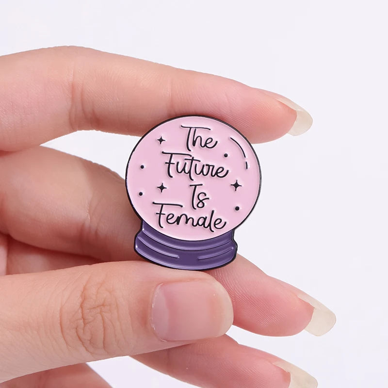 Women's Angry Feminist Phrase Enamel Pins Power Lapel Badge Brooch for Clothes Backpack Jewelry-Wholesale Metal Craft Pin Gift