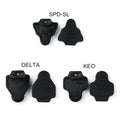 Durable Shimano SPD-SL Bike Cleat Set Plastic Road Bicycle Riding Shoes with Rubber Cover Compatible with SPD-SL Cleats