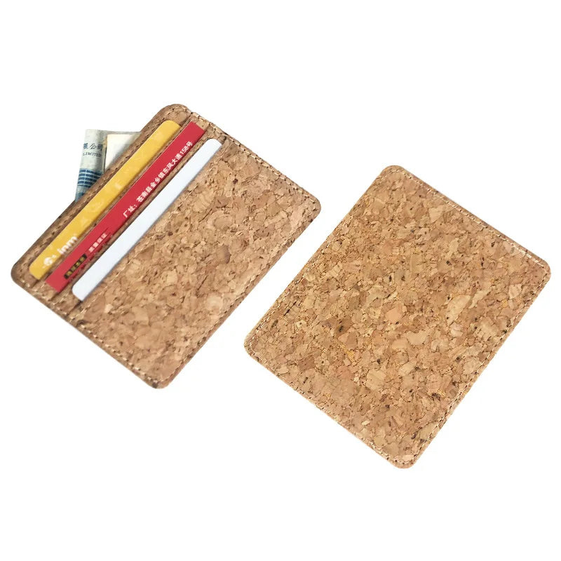 Wholesale Natural Eco Friendly Cork Card Cover Id Credit Card Cork Card Holder