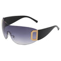 Superhot Eyewear 72400 Fashion 2023 Retro Y2K Oversized One Piece Shield Rimless Sports Sunglasses