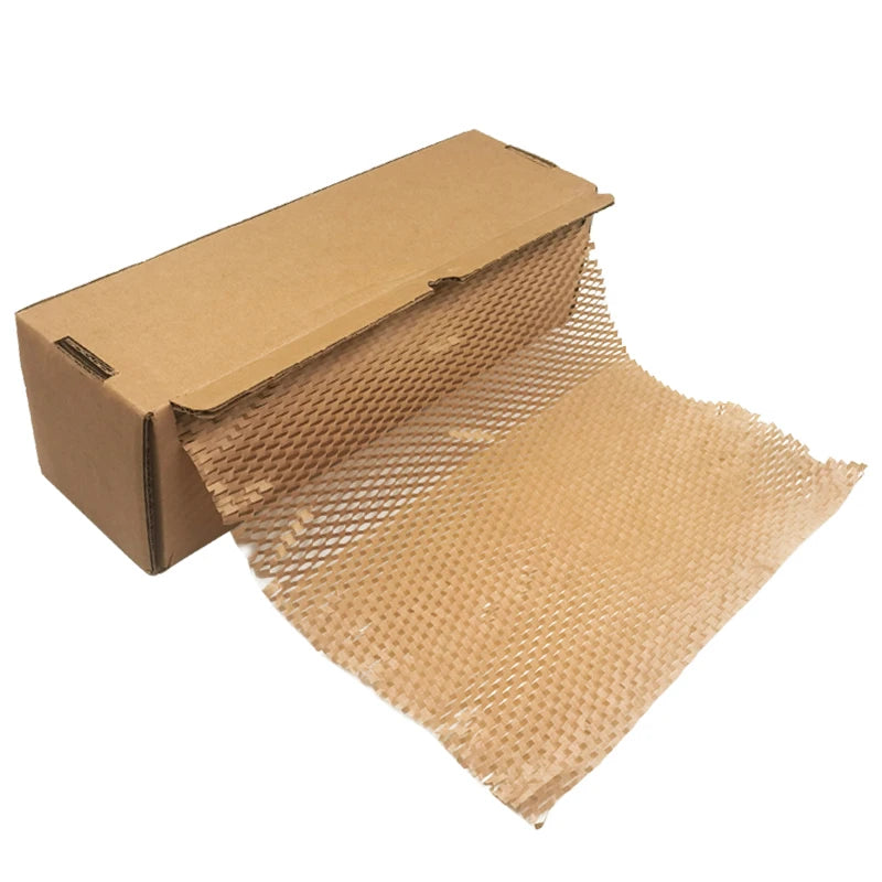 2025 New Choice Easy Operation Brown Cushioning Wrap Drawer Box Stretch Honeycomb Craft Paper Self Dispenser