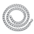 Curb Cuban Mens Necklace Chain Gold Black Silver Color Stainless Steel Necklaces for Men Fashion Jewelry