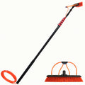 Extentool Water Fed Brush with Telescopic Pole for Window/glass Curtain Wall Washing Tools