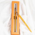 Professional Wholesale Chiyan Factory Custom Logo 100% Kolinsky Metal Handle Crystal Crimped Kolinsky Acrylic Nail Brush