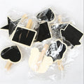 New Shaped Mini Wooden Blackboard Chalkboard Hanging Memo Messagee Folders Chalkboard Wood Pegs