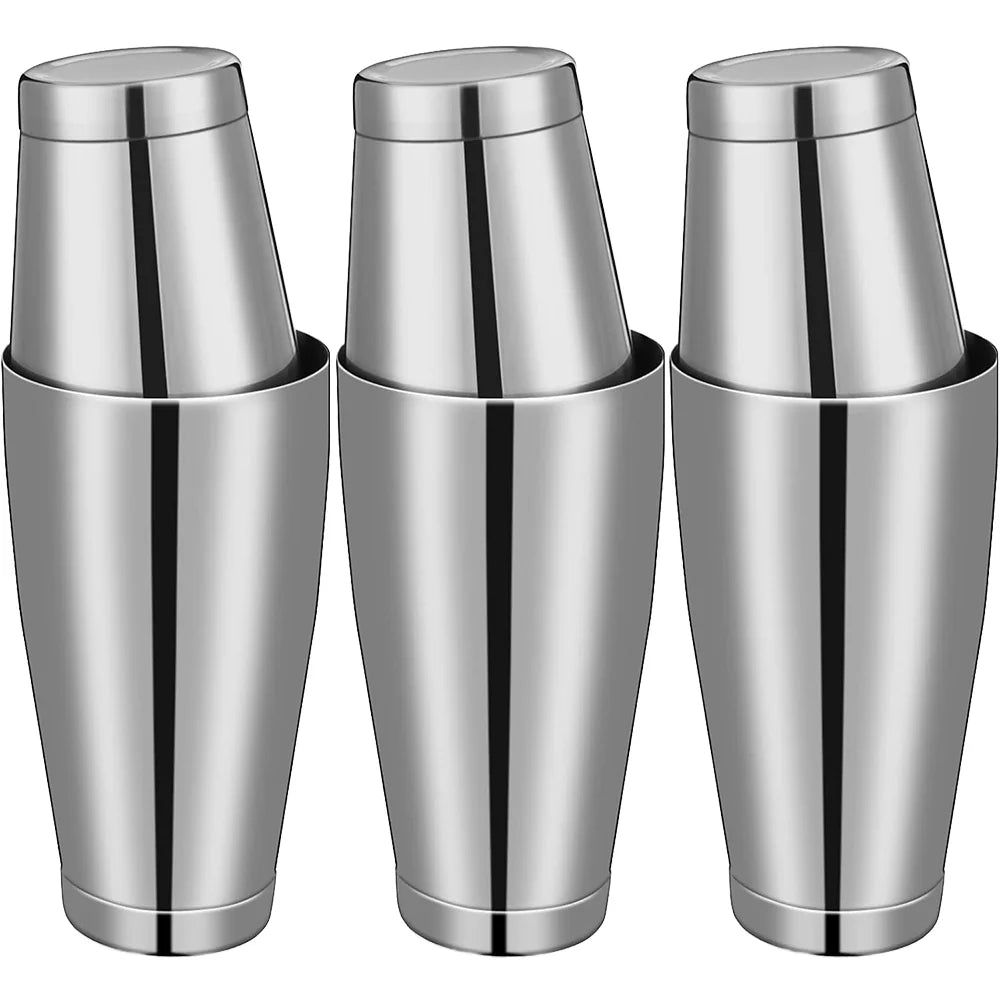 Eco-Friendly Stainless Steel Cocktail Shaker Set 800ml/600ml Boston Shaker Rose Gold Bartender Kit Bar Tools Home Bar