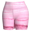 Tye Die Sublimated Summer Women's Gym Shorts Customize Custom Women Compression Shorts