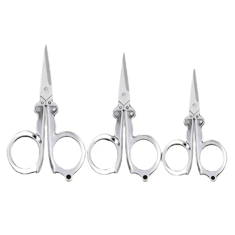 Stainless Steel Mini Folding Scissors High Quality Foldable Portable Pocket Travel Scissor