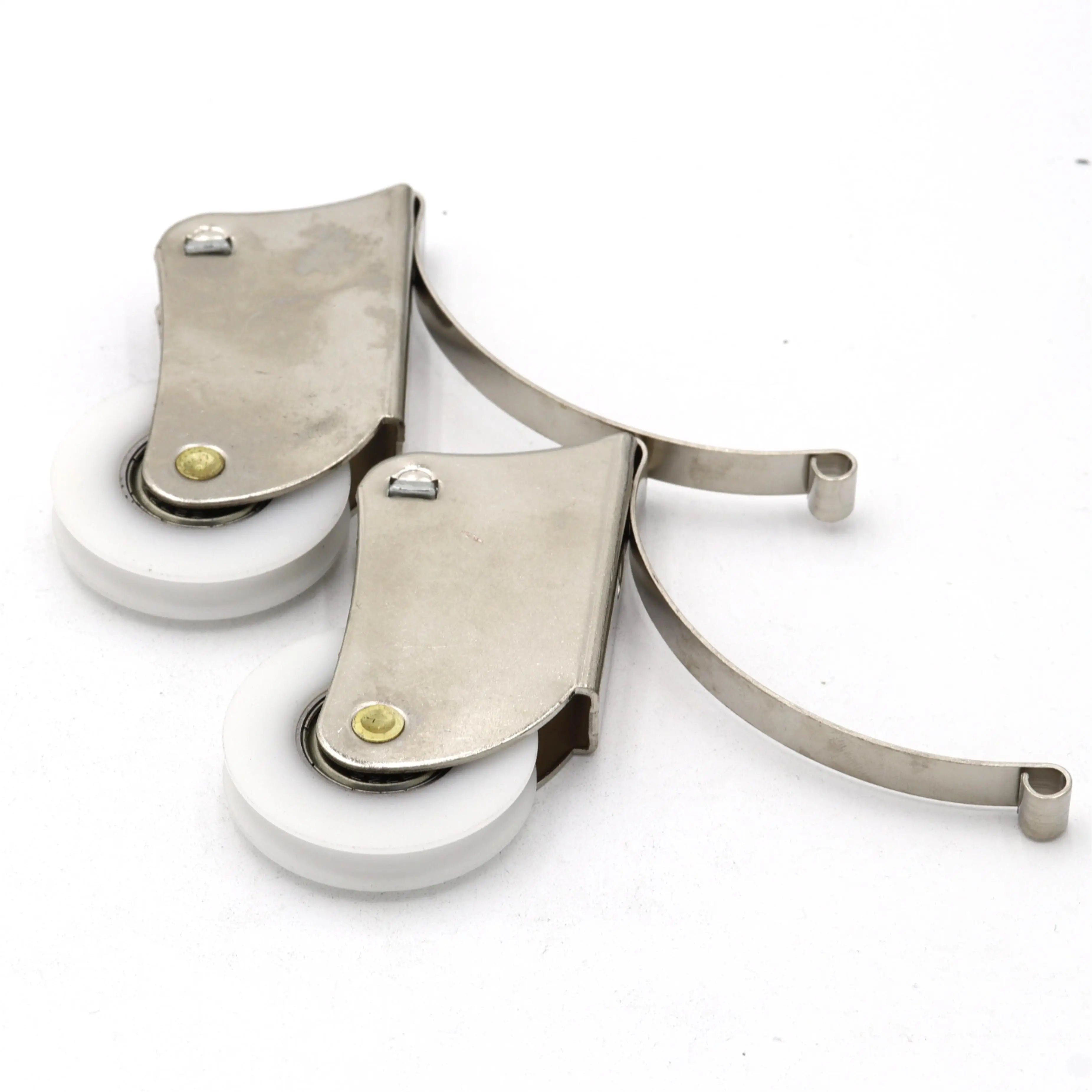 Popular Stainless Steel Sliding Door Wheels Rollers with Low Voice 50-80kg Capacity for Cabinet Hanging