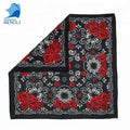 Multifunctional Headband Print Fabric Cotton Custom Black Rose Bandana
