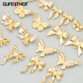 ME56 Jewelry Accessories18k Gold Rhodium Platedcoppernickel Freezirconcharmsnecklace Making Findingsdiy Pendants6pcs/lot