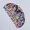 HZ Wholesale Custom Logo Marble Pattern Classical Style Elegance Women Fancy Hair Comb Cellulose Acetate Combs
