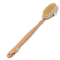 Vbatty Wholesale Price Bath Brush Wooden Long Handle Boar Bristle Brush for Bath Back Cleaning 41*6.5cm