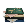 High-End Suede Leather Jewelry Display Tray Elegant Patterned Pallet for Fashionable Store Showcase