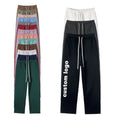 Customize the Logo Lengthened Straight 500GSM  100% Cotton Fleece Leisure Sports Pants for Men and Women