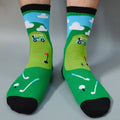 Popular Custom Fishing Hunting Camping Racing Biking Grilling Funny Golfing Unisex Socks for Men