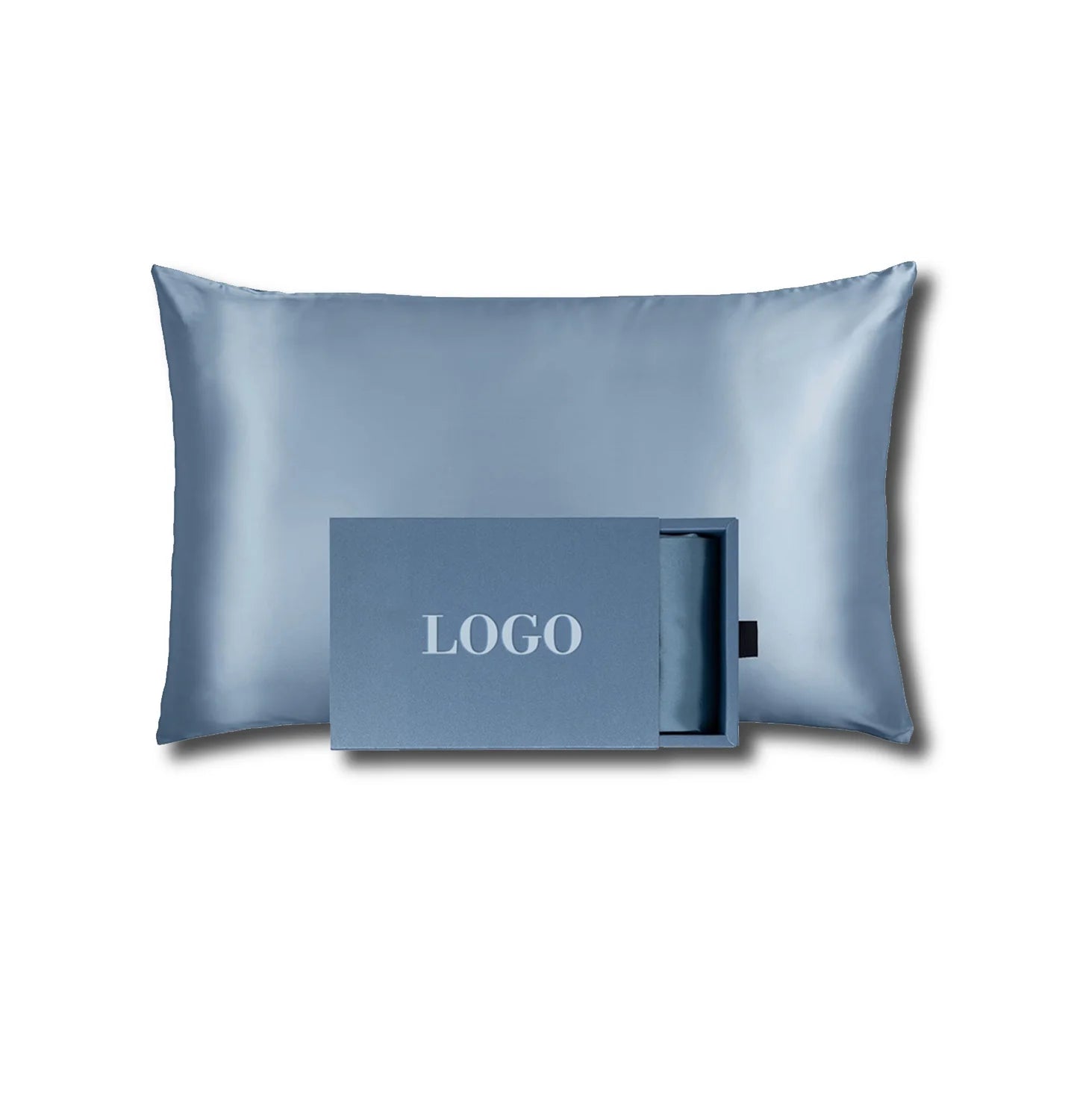 Luxury 100% Mulberry Silk Pillowcase Healthy Non-Toxic Soft with Custom Embroidery King Size for Sleeping Comes with Gift Box
