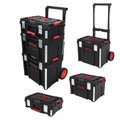Vertak 3 Layers Toolbox Cart Roll Around Portable Mobile Toolbox Organizer with Drawers for Workshops