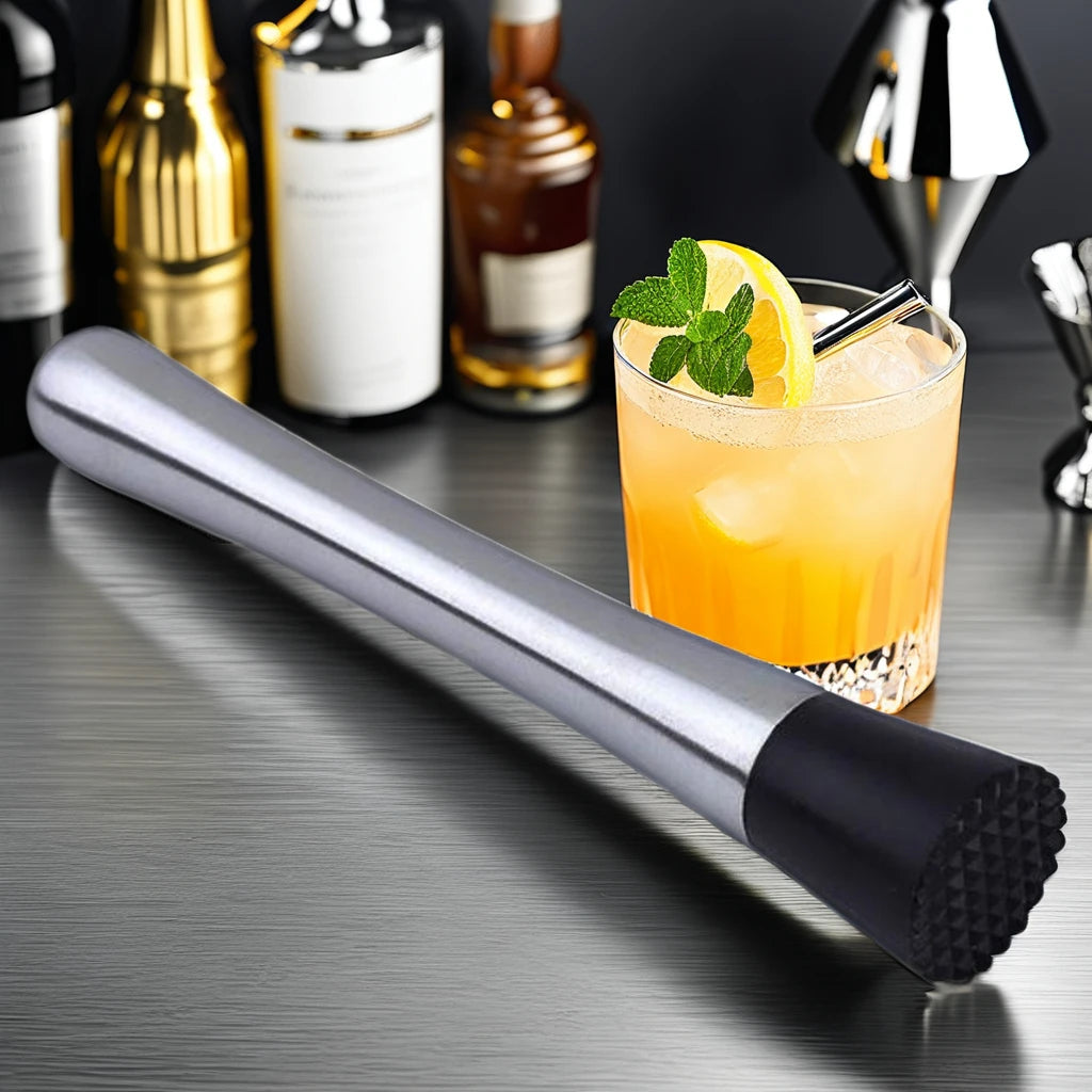 Stainless Steel Ice Crusher Bar Tool for Home Kitchens Fruit & Lemon Juicing Cocktail Making