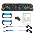CEHNGMO SPORTS Direct Foldable Push up Board Multifunction 14 in 1 Fitness Power Push up Rack Board with Resistance Bands
