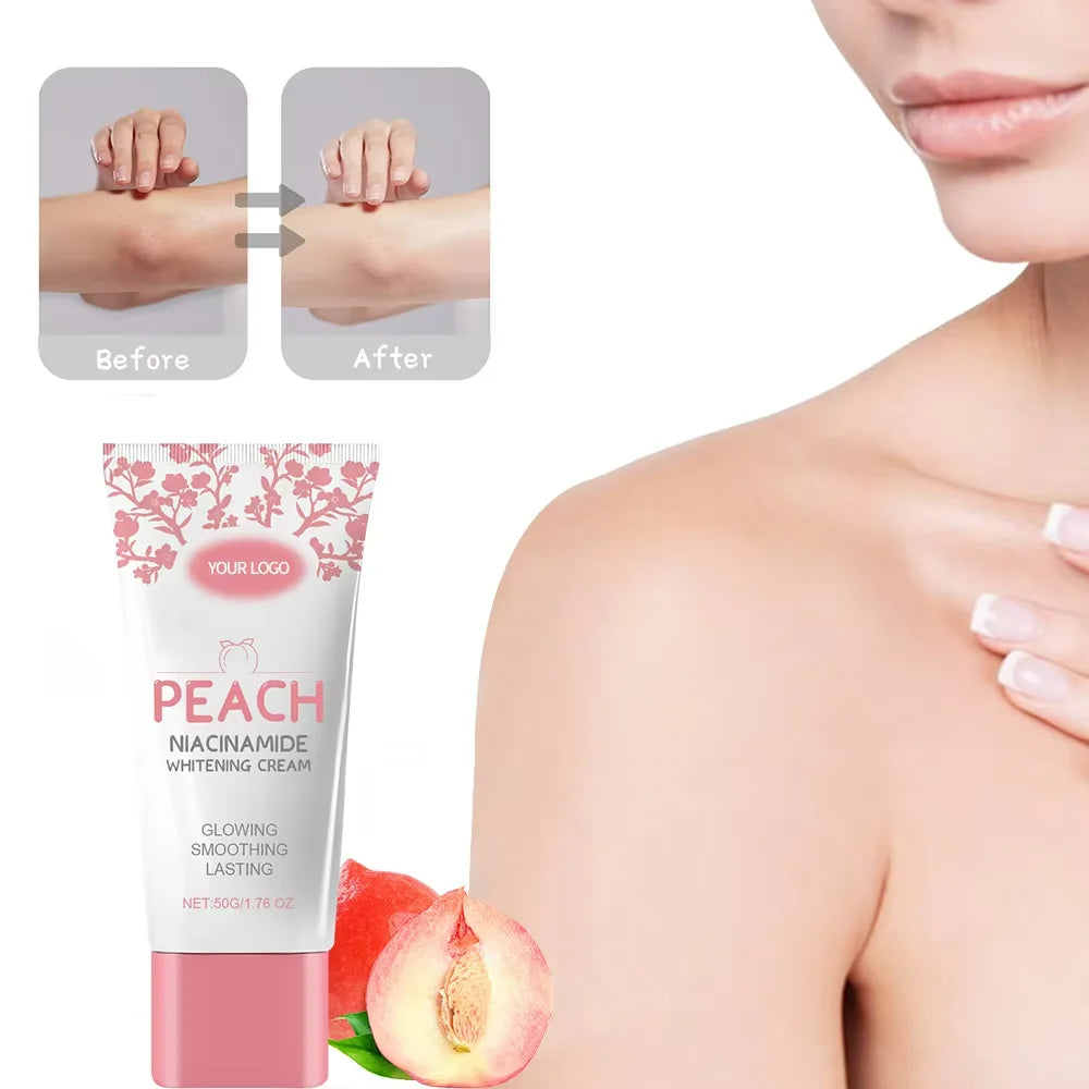 OEM Factory Wholesale Niacinamide Nourishing Smoothing Skin  and Moisturizing Whitening Peach Flavor Whitening Cream