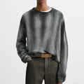 Custom Design logo Knitted  Knitwear Cotton  Jumper Long Sleeve Winter Crew Neck Knit Custom Pullover Men Sweater
