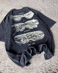 Custom Logo 250gsm 100% Cotton Oversized Acid Wash T-Shirt Vintage Streetwear Short Sleeve Fitness O-Neck with Pattern DTG Print