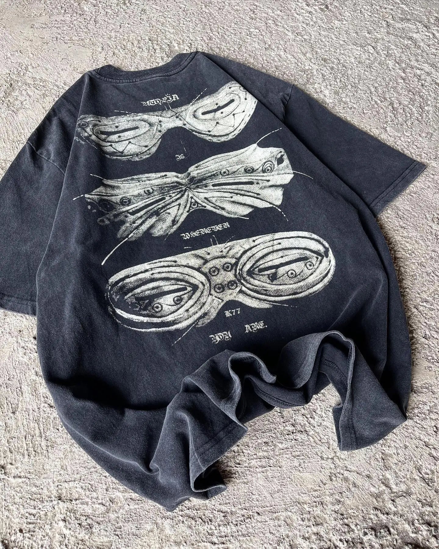 Custom Logo 250gsm 100% Cotton Oversized Acid Wash T-Shirt Vintage Streetwear Short Sleeve Fitness O-Neck with Pattern DTG Print