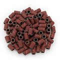 80#/120#/150#/180#/240# zebra Sanding Bands for Art Tools Nail Drill Bits Brown Sanding Ring