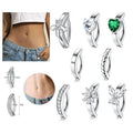 Gaby Surgical Steel Body Piercing Jewelry Wholesale Belly Button Ring with Heart Floating Navel Piercing