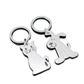 Wholesale Zinc Alloy Metal Cute Dog and Cat Keychain Zinc Alloy Pet Portrait Pendant