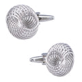 Wholesale Modern Love Knot Elegant Cufflinks Custom Mens Suit Shirt Fashion Accessory Wedding Tuxedo Trendy Jewelry Gift Set