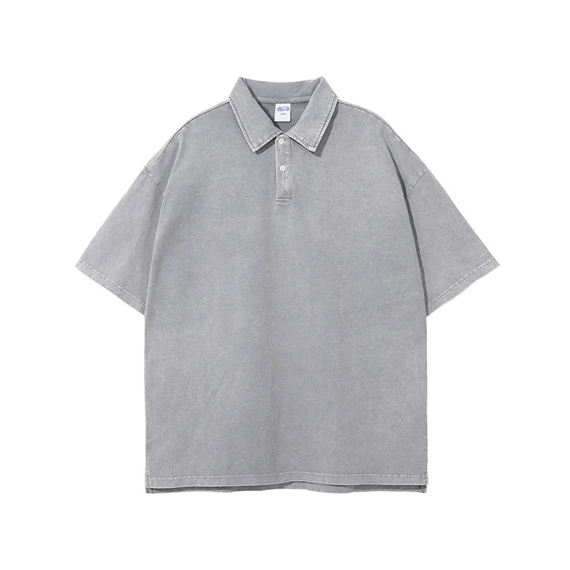 2025 New Arrivals Customized Print ARTIEMASTER Turndown Collar POLO Loose Batik Heavyweight Streetwear Vintage Oversized T-shirt