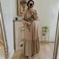 New Design Elegant Islamic Shining Abaya Dubai Muslim Dress for Muslim