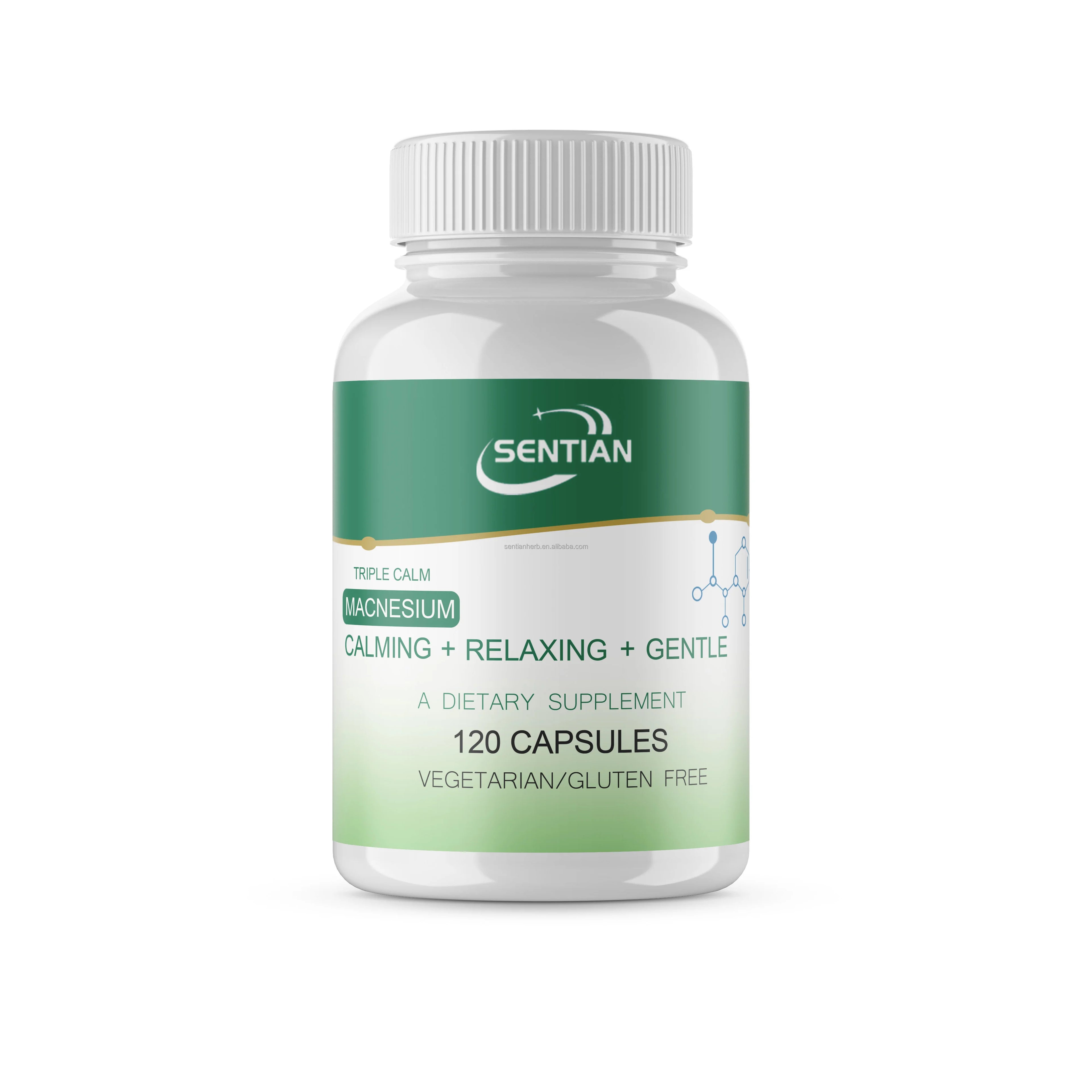 OEM Magnesium Complex Supplement Capsules for Adults Containing Magnesium Glycinate Citrate Vitamin C B Muscle Health