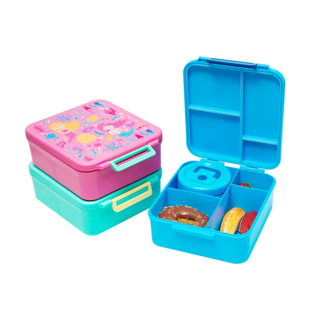Cute School Supplies Thermos Lunch Box With 4 Compartment Insulated Jar  Loncheras Leak-Proof Bento Boxes for Kids Custom Logo