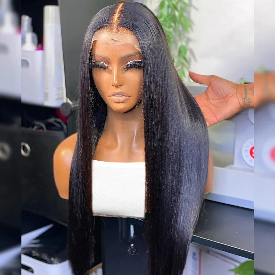 13x6 Lace Frontal Wig Glueless Straight Lace Front Human Hair Wigs Brazilian  5x5 13x4 Bone Straight Human Hair Wigs for Women