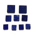 Natural Lapis Lazuli Square Shape Plate Dark Blue Flat Gemstone Disc on Sale
