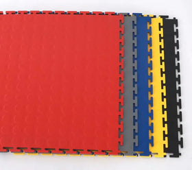 Waterproof PVC Floor Tile Vinyl Flooring for Indoor Use Anti-Slip Interlocking Design for Garages