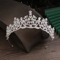 Minimalist New Princess Bridal Jewelry Crystal Wedding Crown Accessories Diamond Tiaras Wedding Supplies