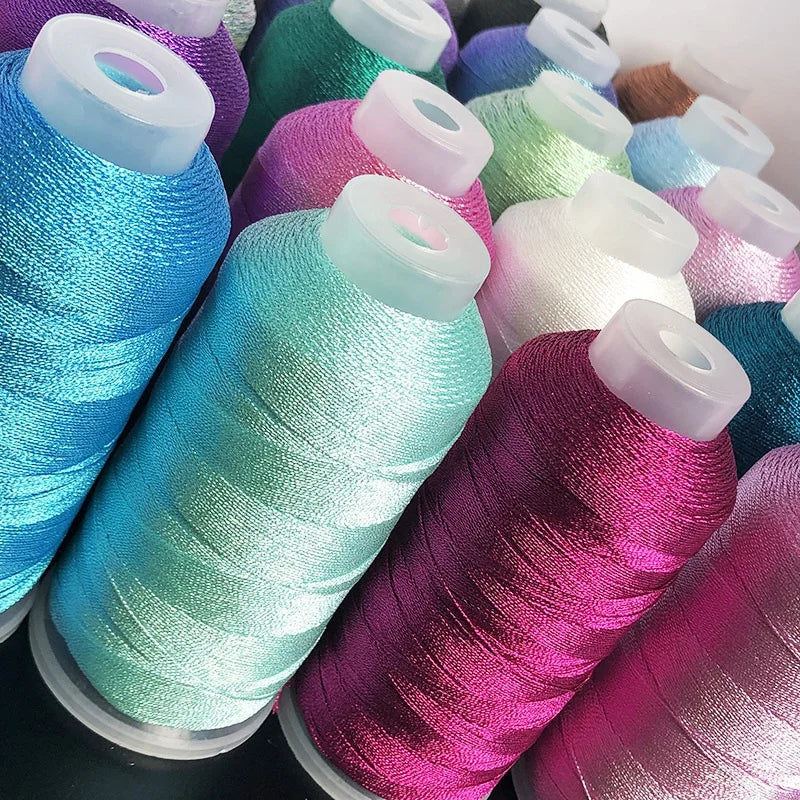 6 Strands Metallic Ply Yarn Weaving Thread Embroidery Cross Stitch Crochet Sewing DIY Crafts Bracelet String Stitch Shiny