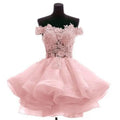 Sweetheart Appliques Tulle Homecoming Graduation Formal Party Gown Mini Short Prom Girls Dresses