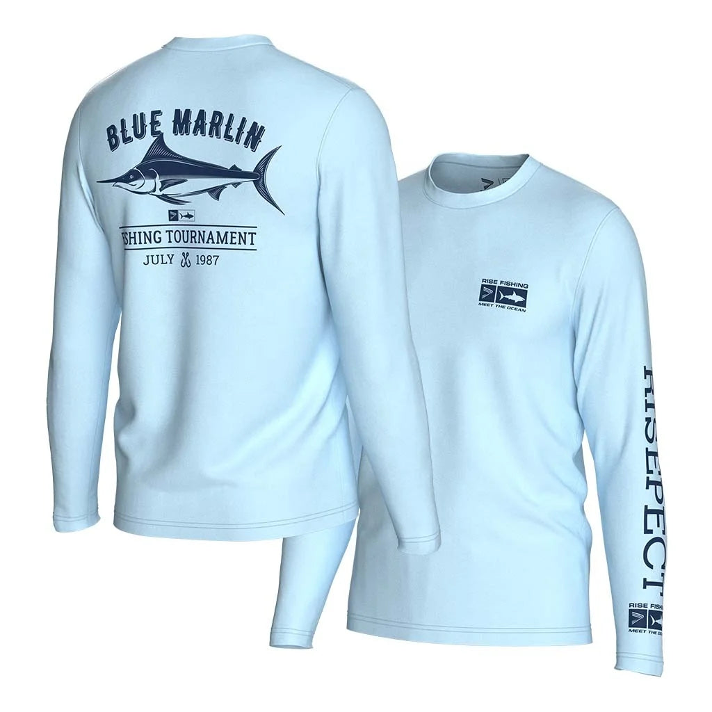 RISE Fishing Compression Shirts for Men UV Sun Protection UPF 50+ Long Sleeve Tee T-Shirt