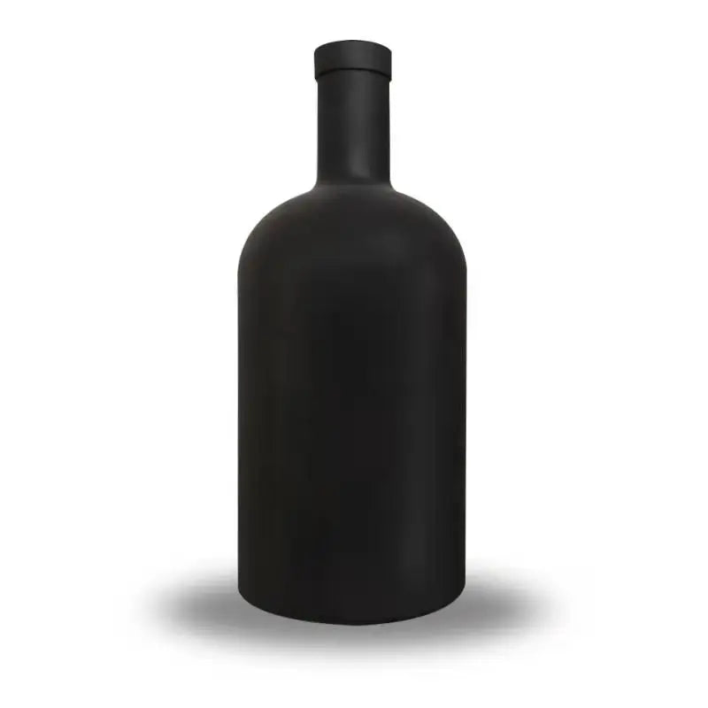 Matte Blackfrost Glass Bottle Liquor 750ml Frosted Wine Bottle Recycled Vodka Liquor Gin Spirits Bottle