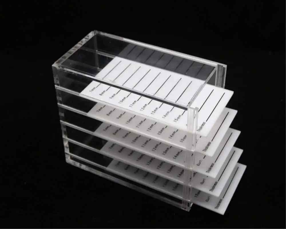 Empty Acrylic Eyelash Grafting Extension Supplies Storage Display Organizer Box Cases False Lashes Organizer Storage Box