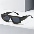 2025 New Custom Logo Designer Sunglasses Frame Eyewear Retro Irregular Square Black Thick Geometric Sunglasses