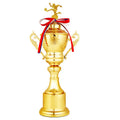 2022 World Customized Soccer Souvenirs Sports Football Metal Trophy Cup With Black and Gold Ball Can Add Accessory