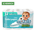 Eco-friendly Unbleached Brown Bamboo Wood Pulp 2-ply Jumbo Roll Soft Organic Oem Customizable Bathroom Toilet Paper Natural